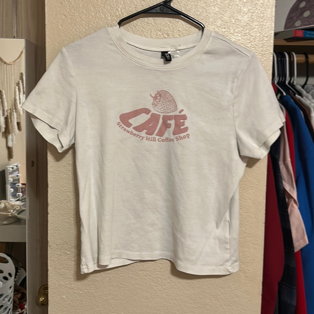 H&M baby tee, white